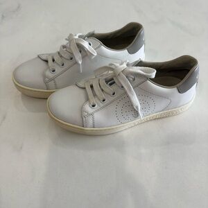 White and Gray Gucci Sneakers